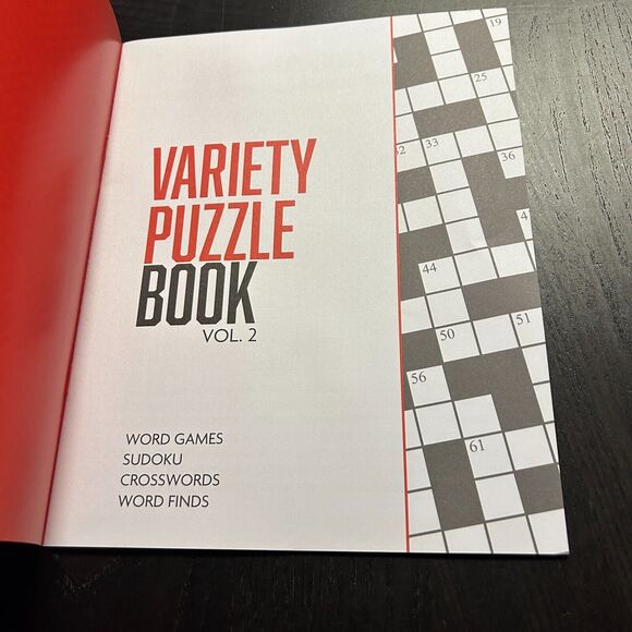 Challenge Your Mind VARIETY PUZZLE BOOK Vol 2 LARGE PRINT - Picture 2 of 3